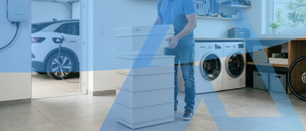 Sungrow SBR Batteriespeicher mit modularen 3,2 kWh LFP-Erweiterungsmodulen – skalierbares Hochvolt-PV-System.