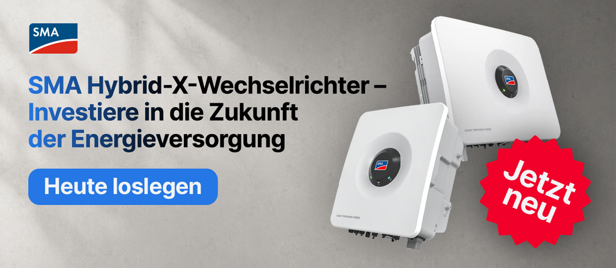 SMA Hybrid-X Wechselrichter jetzt bei 1ASOL entdecken