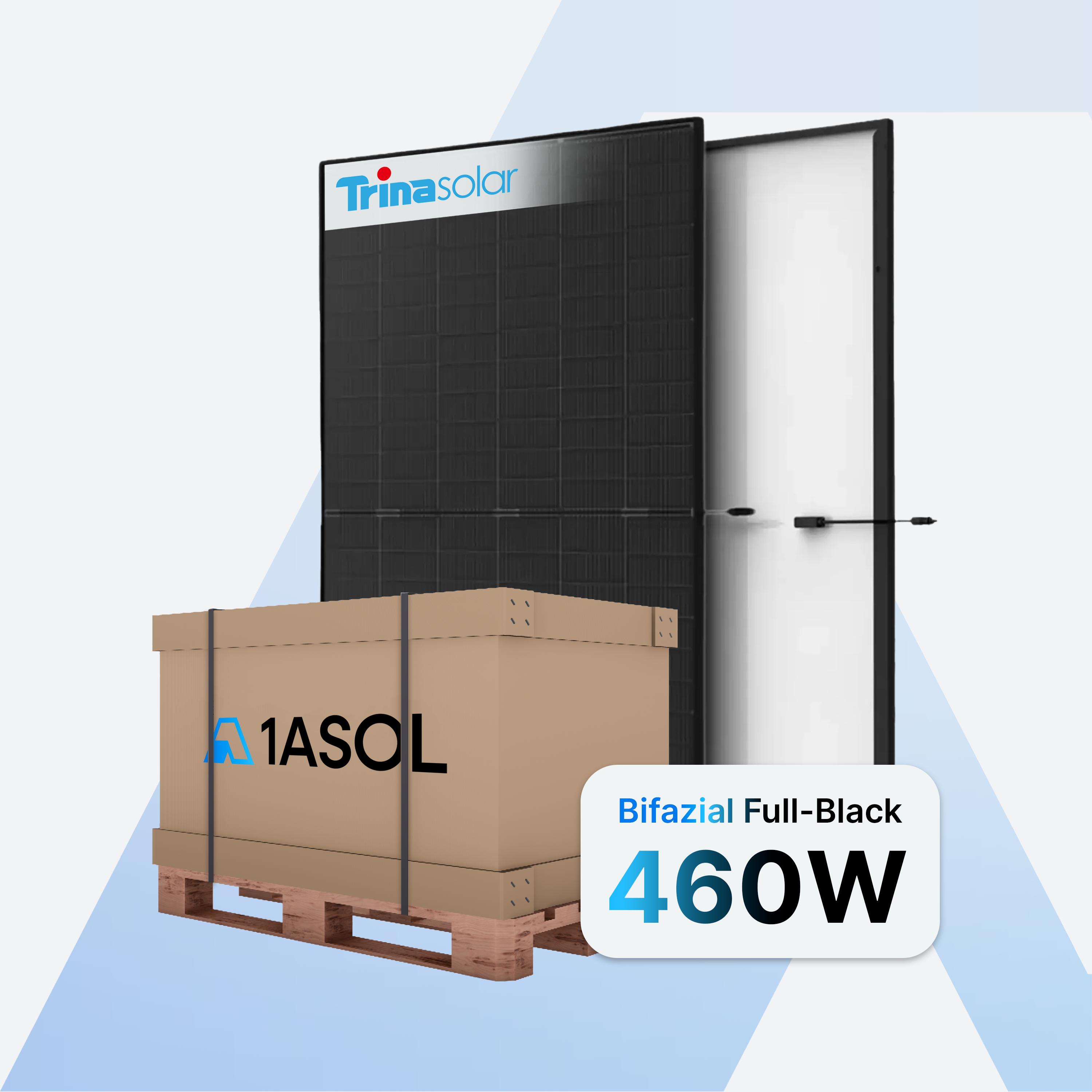 Trina Vertex S+ TSM-460NEG9R.25 Solarmodul 460 W Glas-Glas Full Black – Palette (36 Stück)