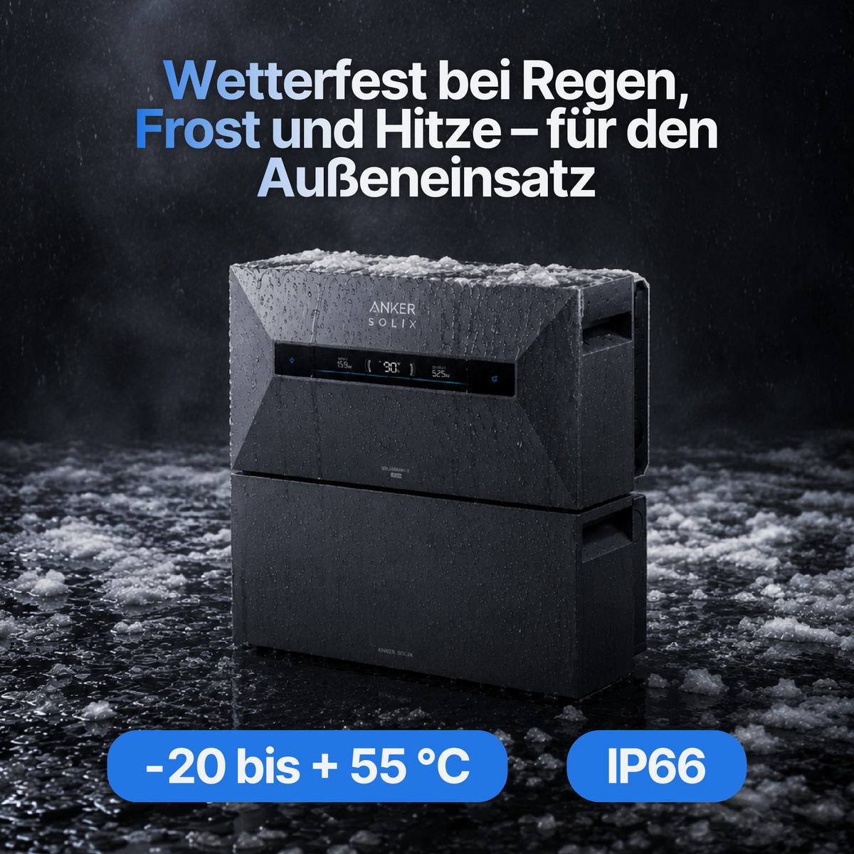 Anker SOLIX Solarbank Max AC 7 kWh wetterfest