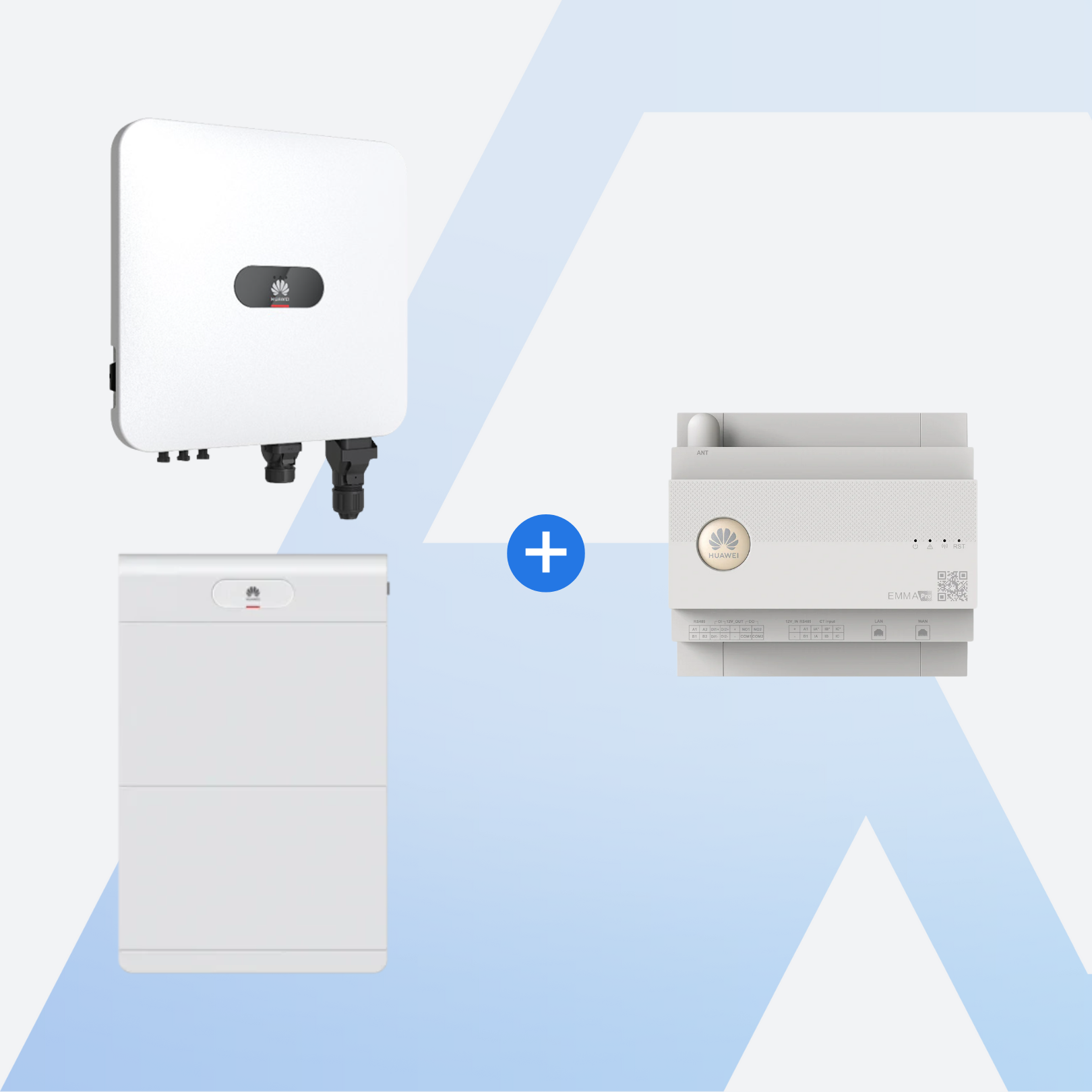 Huawei Energie-Kit – SUN2000 12K-MAP0 mit LUNA2000-14-S1 Speicher und Energiemanagement