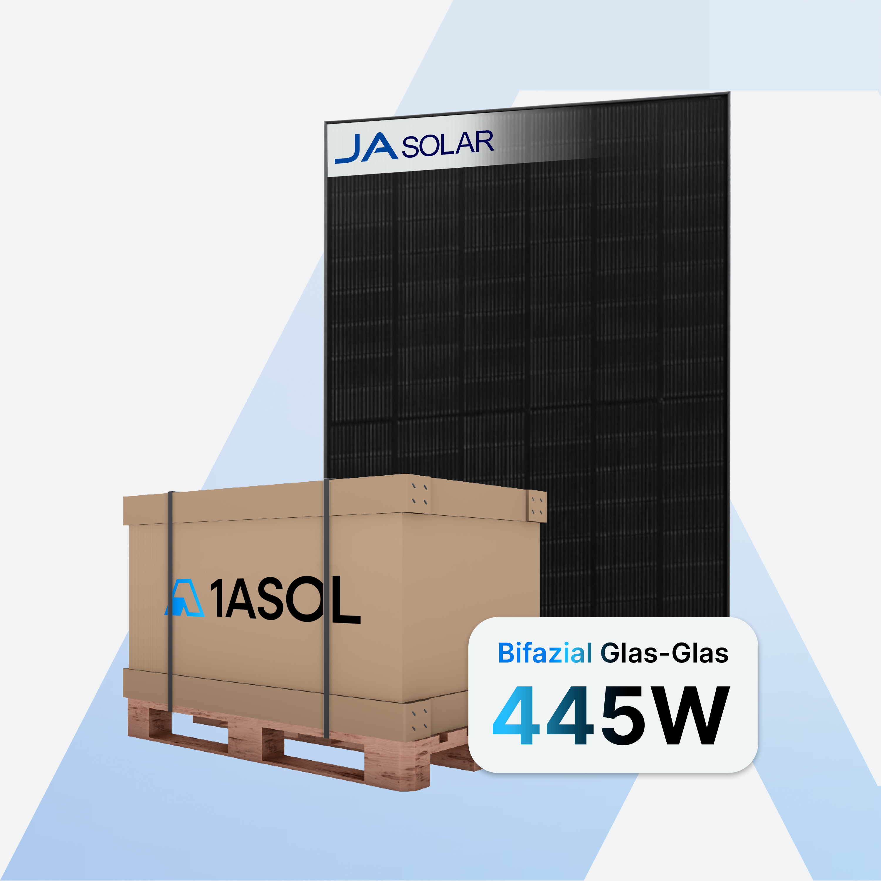 JA Solar JAM54D41 LB 445W – Solarmodule (Palette mit 36 Stück)