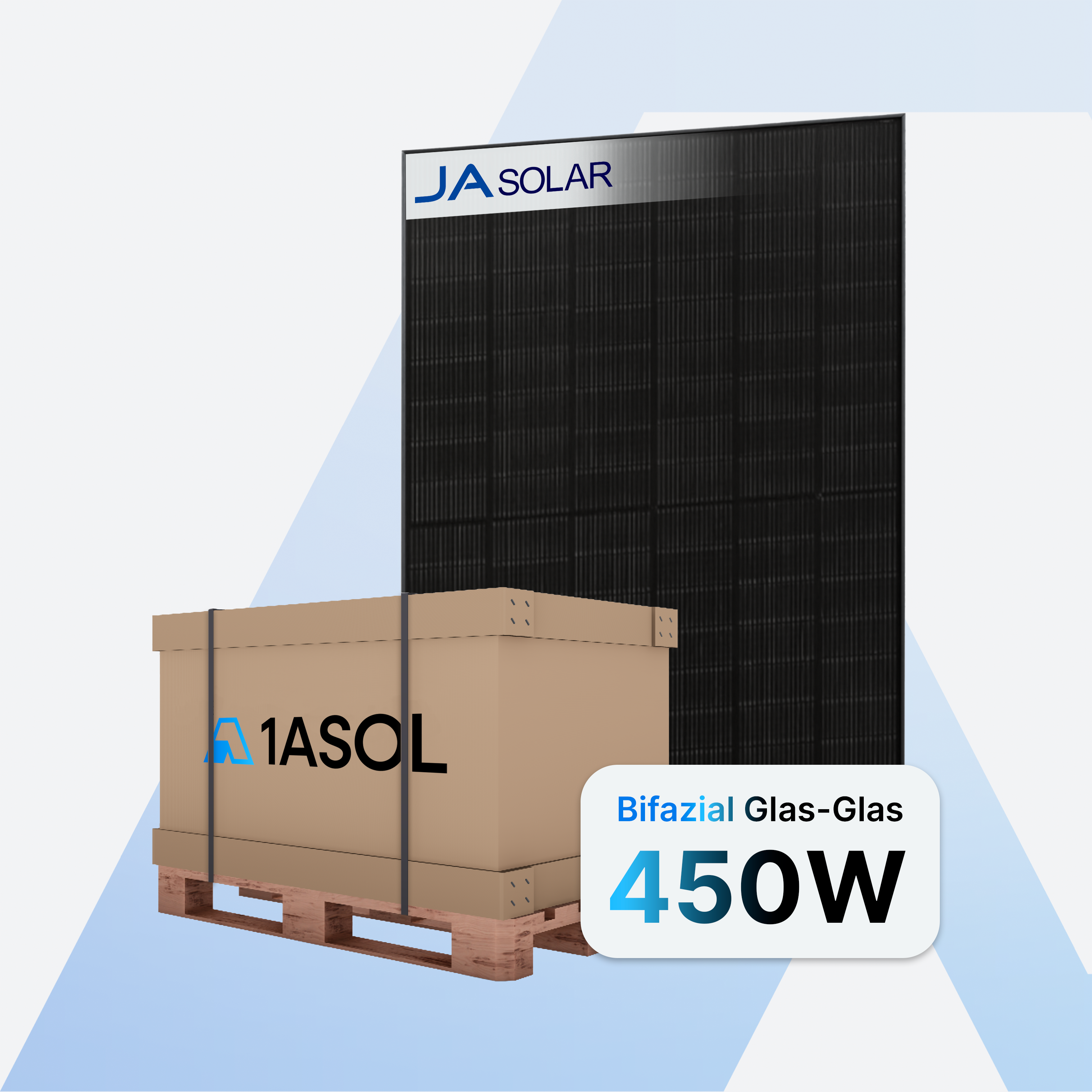 JA Solar JAM54D41 LB 450W – Solarmodule (Palette mit 36 Stück)