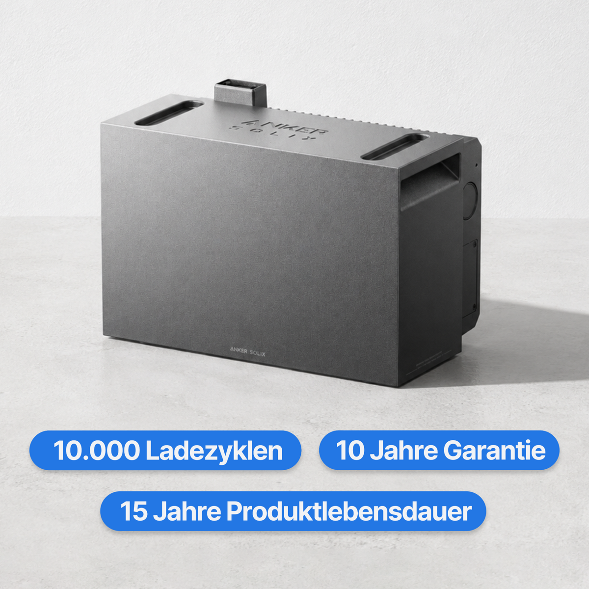 Anker SOLIX BP5000 Erweiterungsakku mit 10.000 Ladezyklen, 15 Jahren Produktlebensdauer und 10 Jahren Garantie