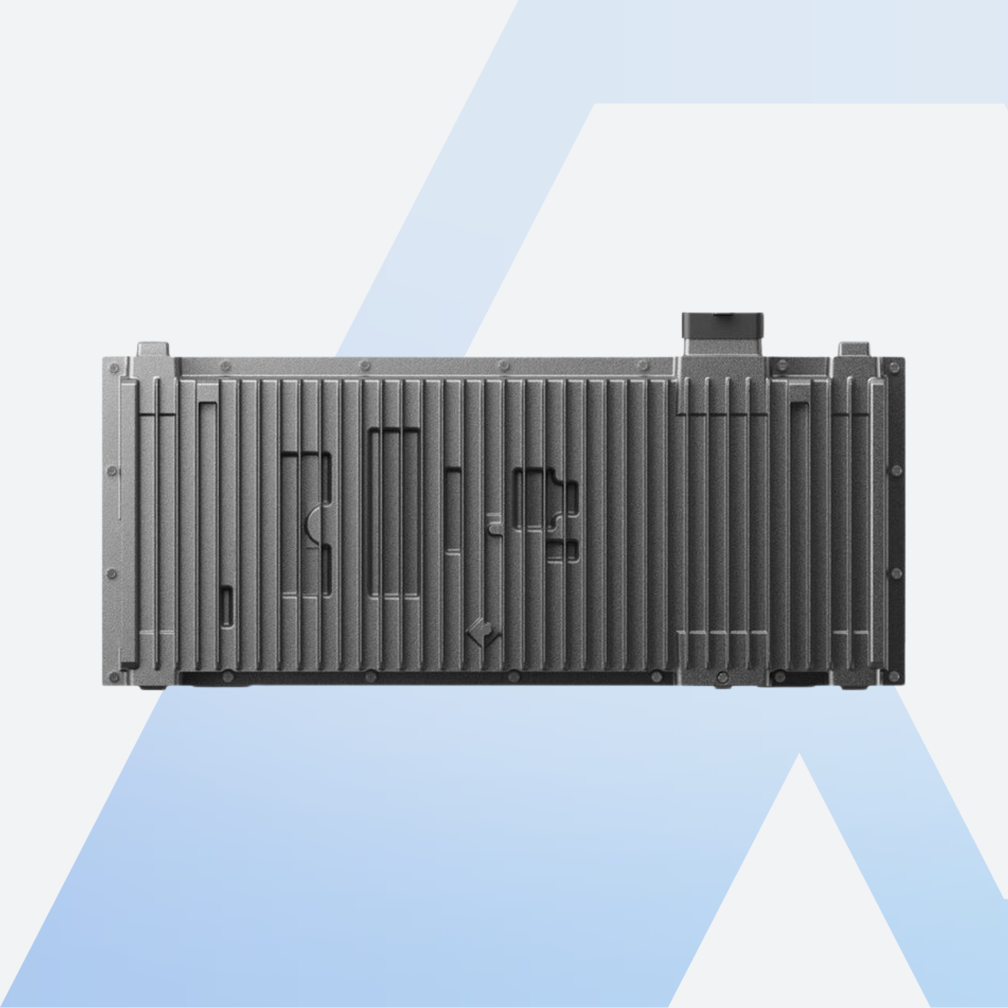 Anker SOLIX BP7000 Erweiterungsbatterie 7 kWh, Rückseite mit Kühlrippen