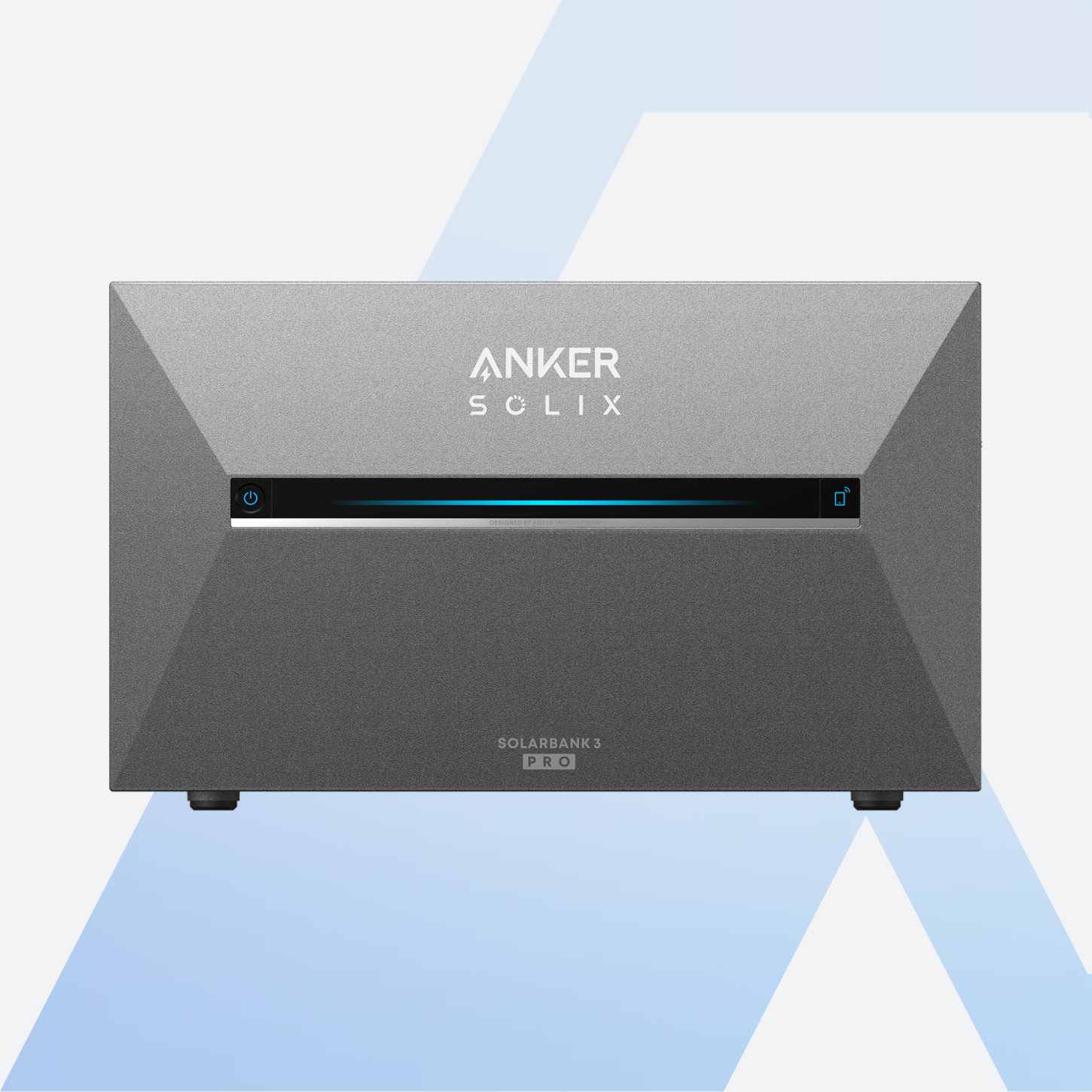 Anker SOLIX Solarbank 3 E2700 Pro von vorn mit Statusleiste