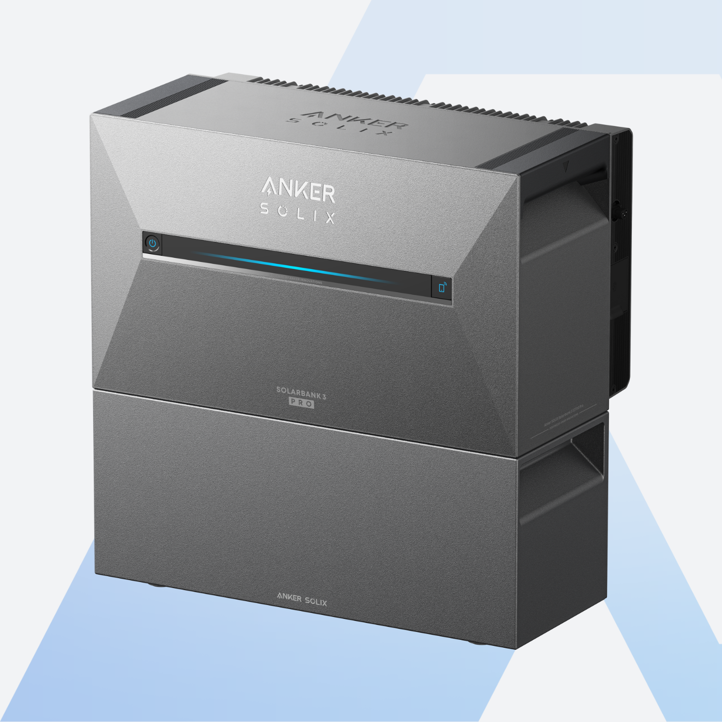 Anker SOLIX Solarbank 3 E2700 Pro mit einem BP2700 Erweiterungsakku gestapelt