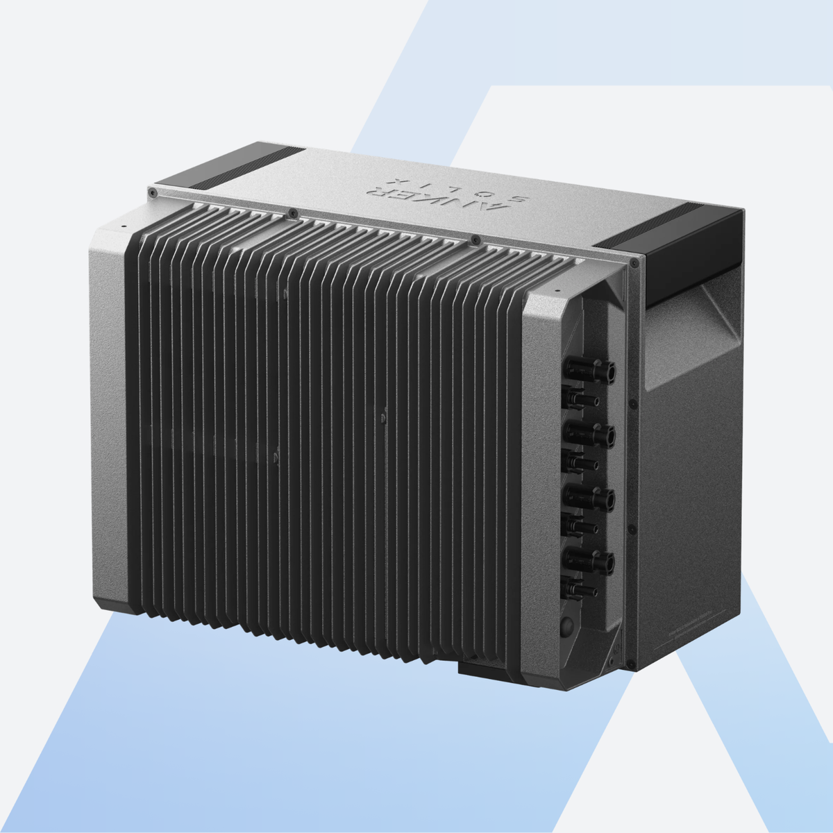 Anker SOLIX Solarbank 4 Pro E5000 + 1 x BP5000 Erweiterungsakku 10 kWh, Hauptgerät Rückseite mit Kühlrippen