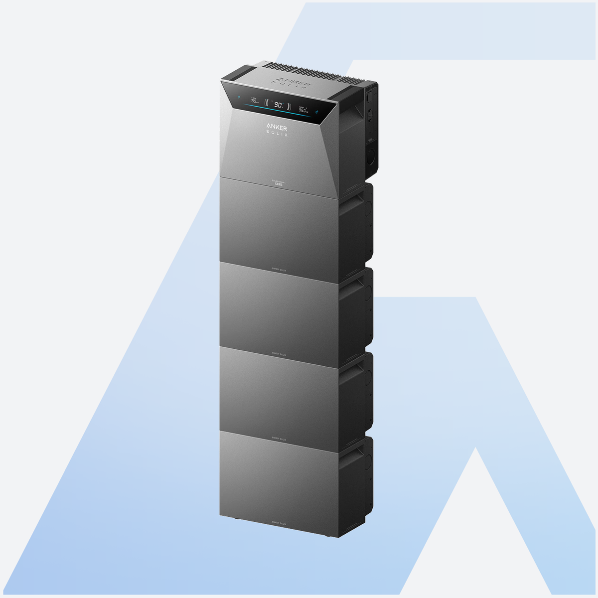 Anker SOLIX Solarbank 4 Pro E5000 + 4 x BP5000 Erweiterungsakku 25 kWh, Speicherturm im Set