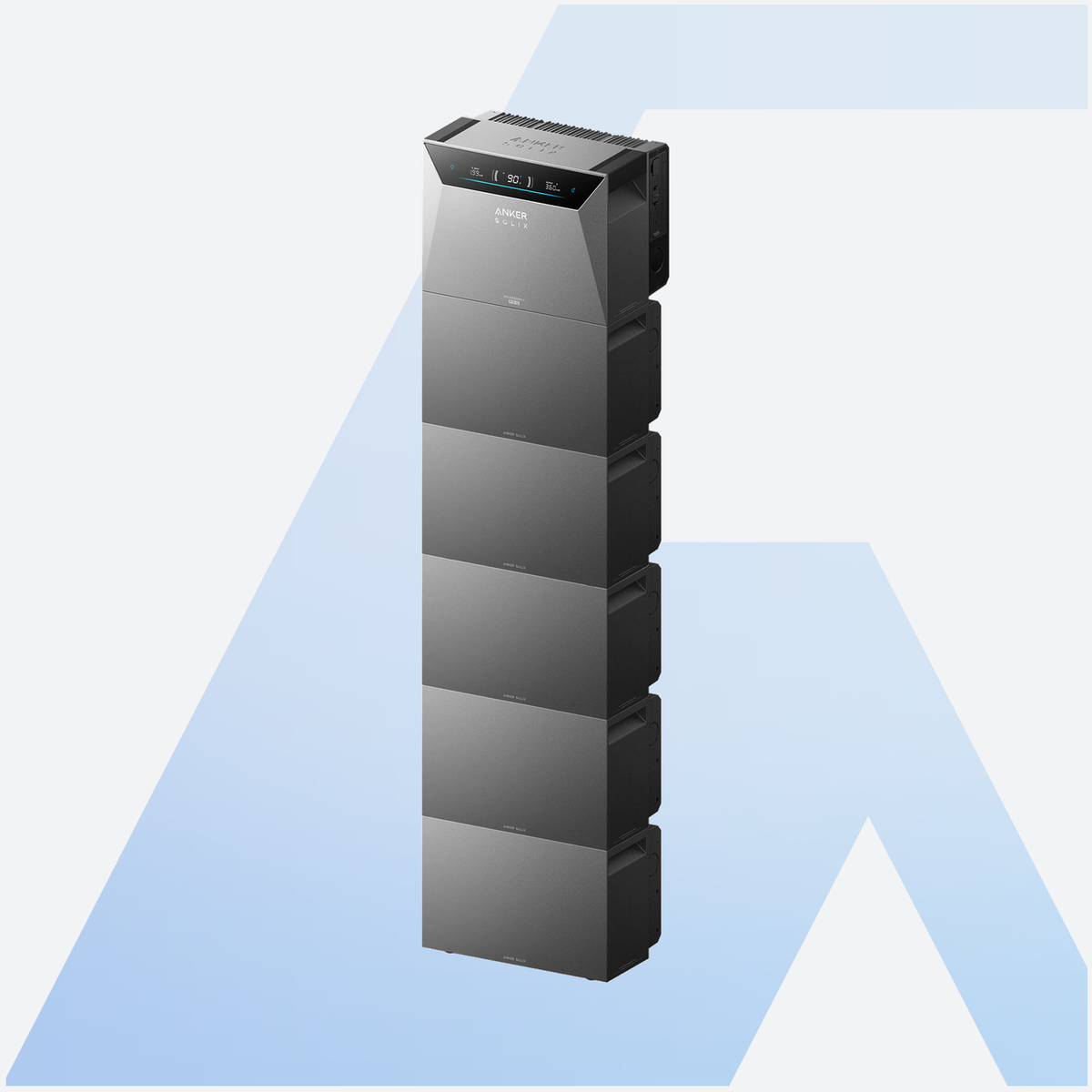 Anker SOLIX Solarbank 4 Pro E5000 + 5 x BP5000 Erweiterungsakku 30 kWh, Speicherturm im Vollausbau
