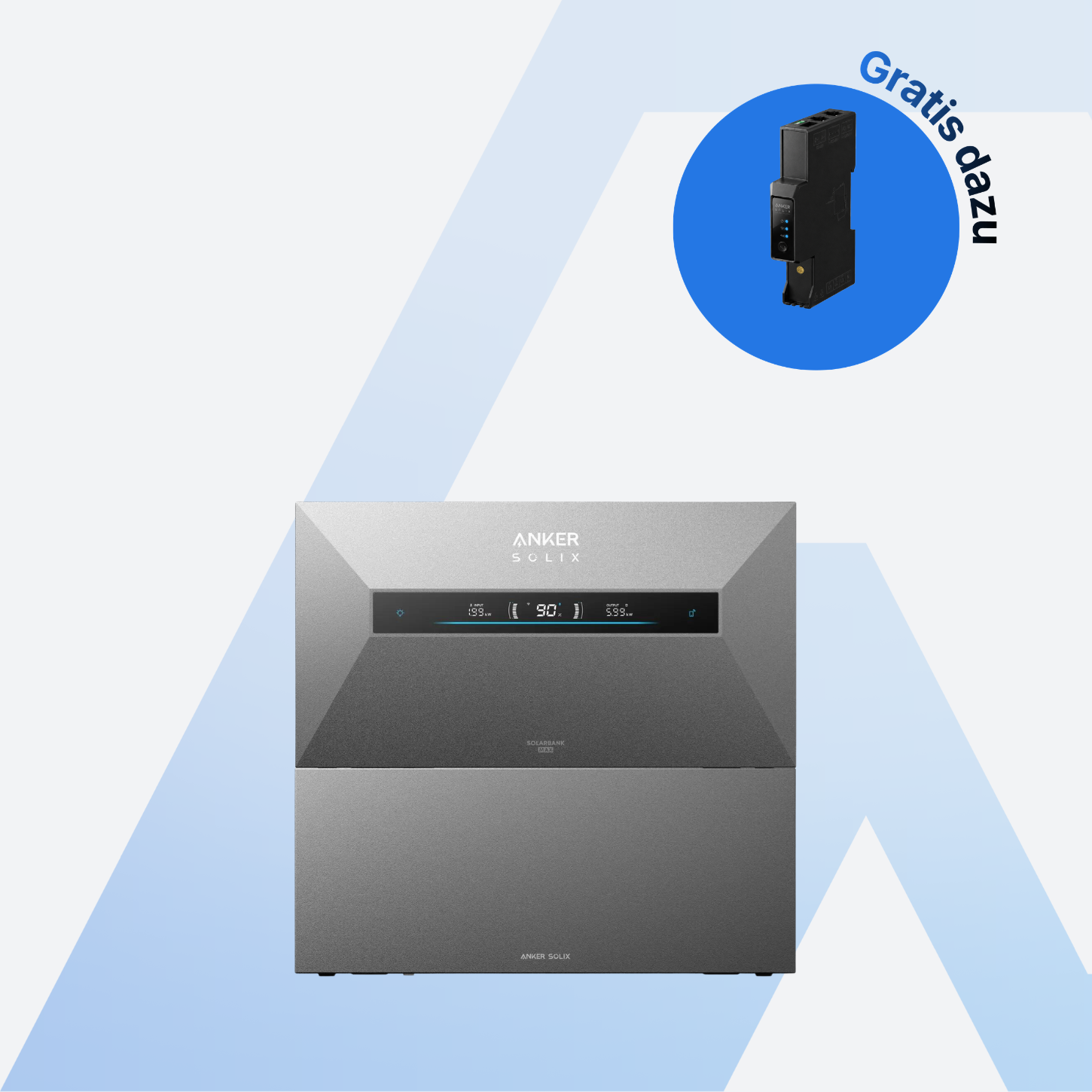Anker SOLIX Solarbank Max AC + 1× BP7000 14 kWh inkl. Smart Meter Gen 2 – Speicherturm im Set