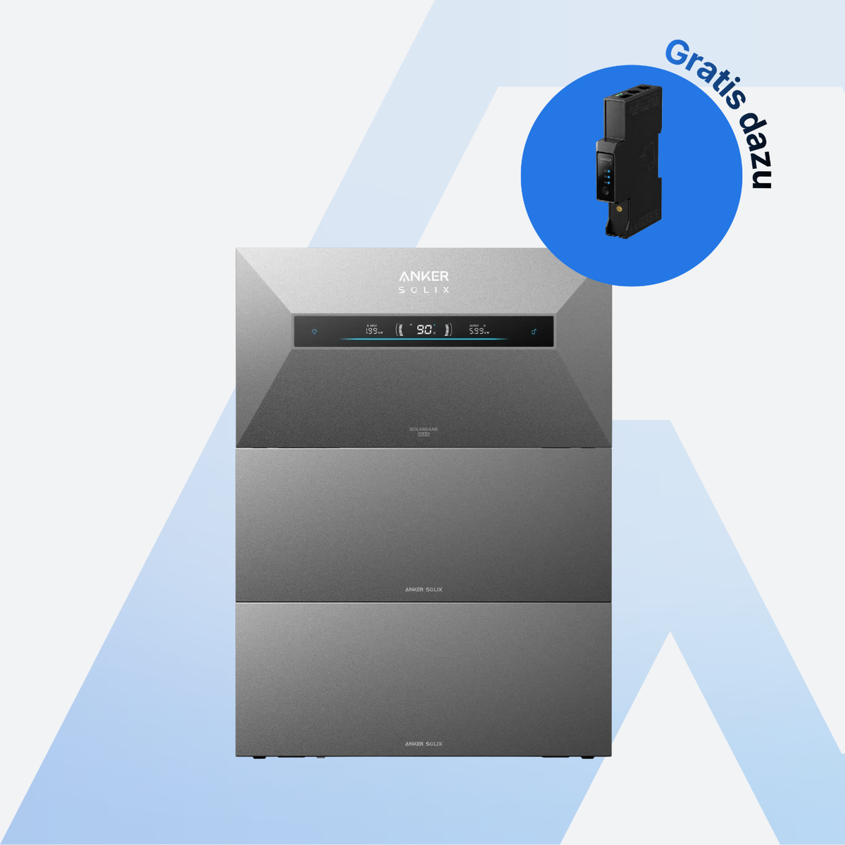 Anker SOLIX Solarbank Max AC + 2× BP7000 21 kWh inkl. Smart Meter Gen 2 – Speicherturm im Set