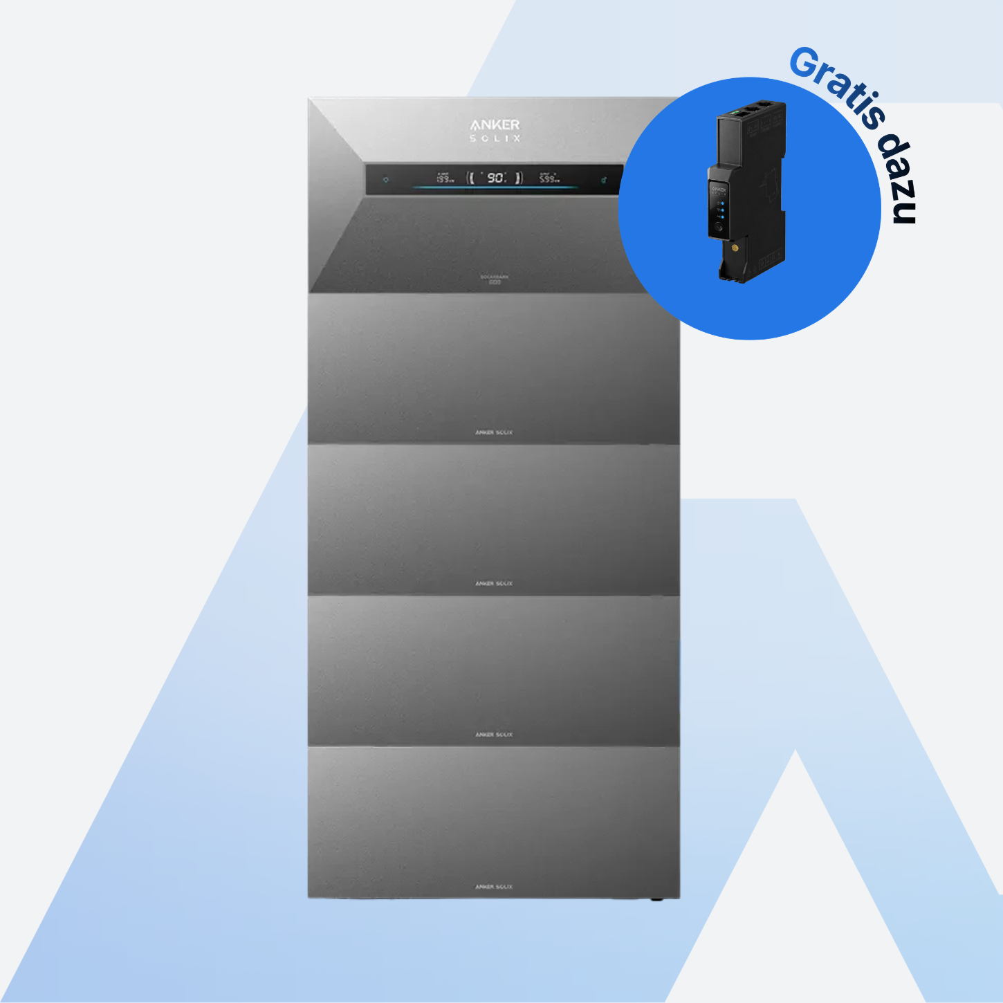 Anker SOLIX Solarbank Max AC + 4× BP7000 35 kWh inkl. Smart Meter Gen 2 – Speicherturm im Set
