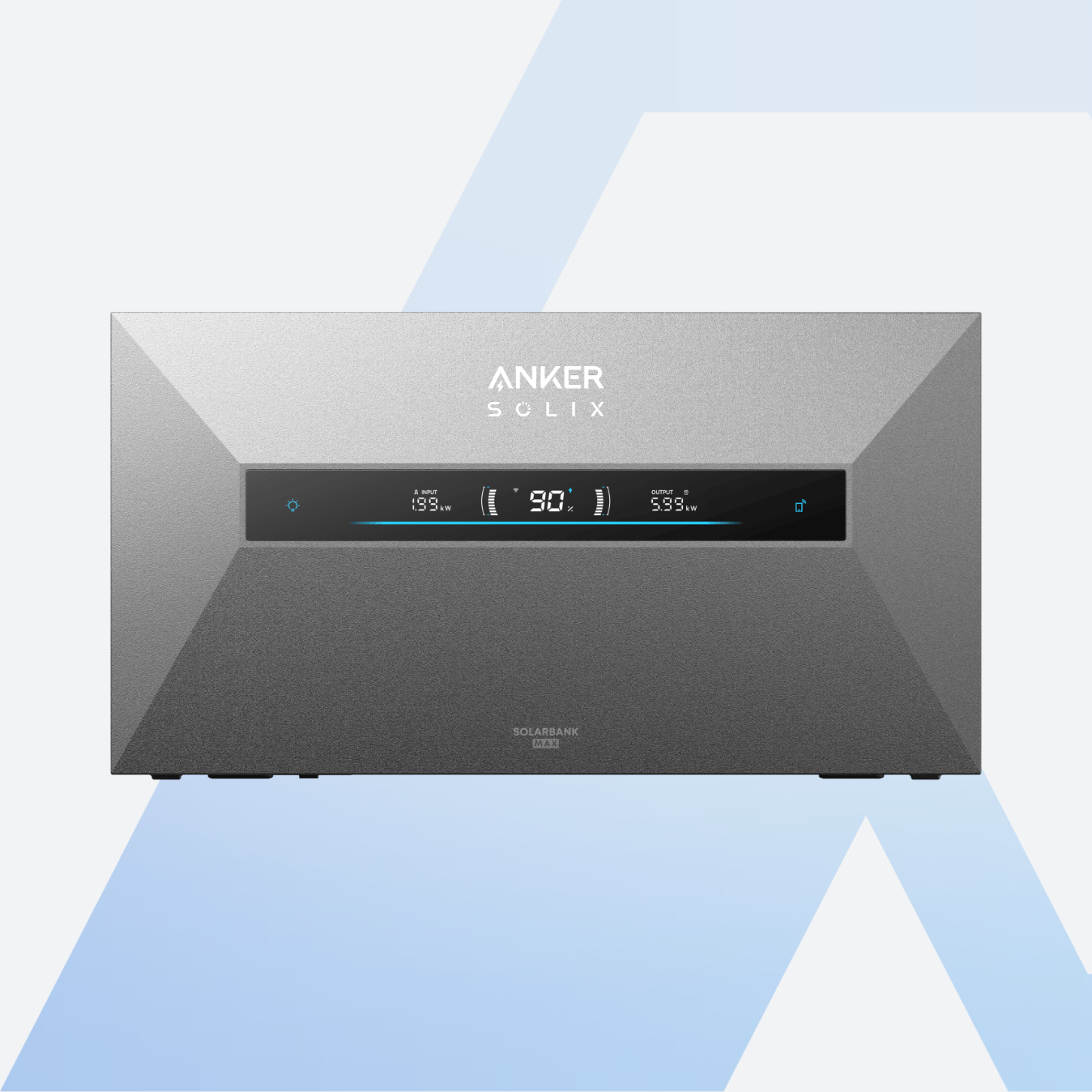 Anker SOLIX Solarbank Max AC 7 kWh, Vorderseite mit Display