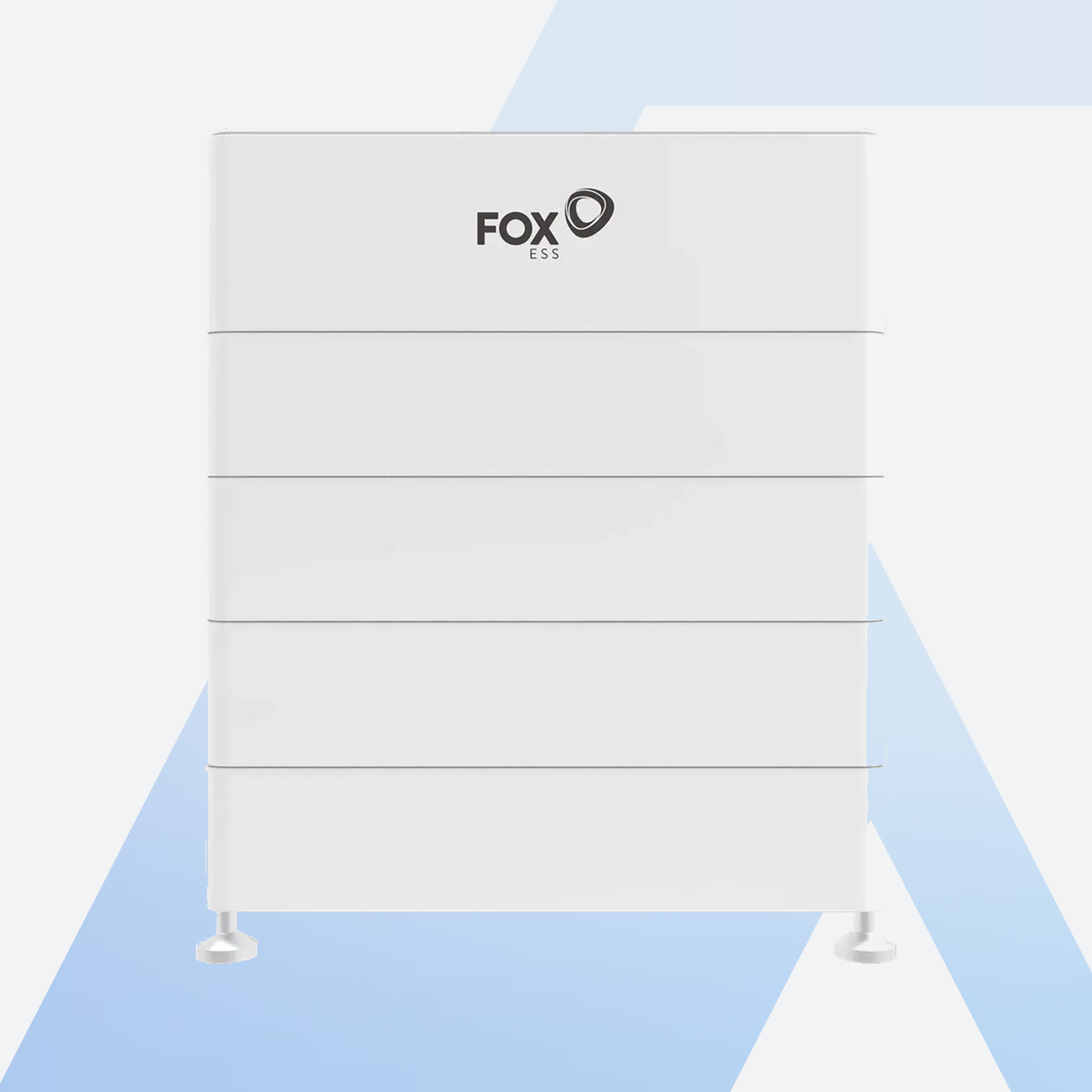 Fox ESS EQ5000-P-L5 Batteriespeicher 24,85 kWh, Turm aus Leistungsmodul und vier Erweiterungsmodulen