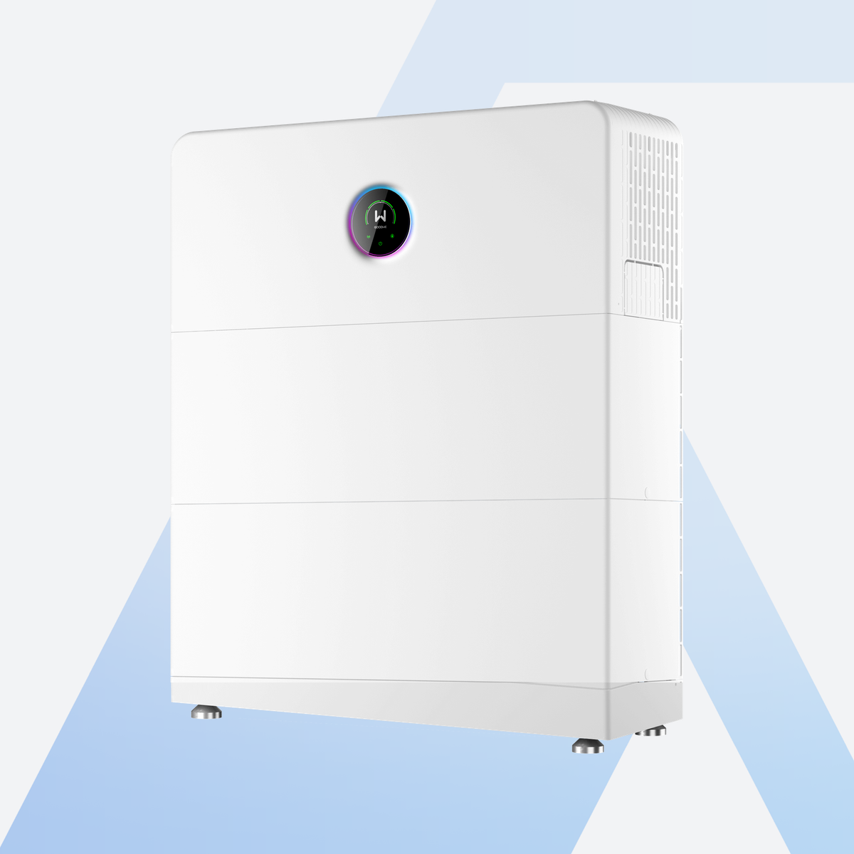 GoodWe ESA All-in-One Speichersystem 10 kW + 10 kWh, Schrägansicht von links mit Lüftungsseite