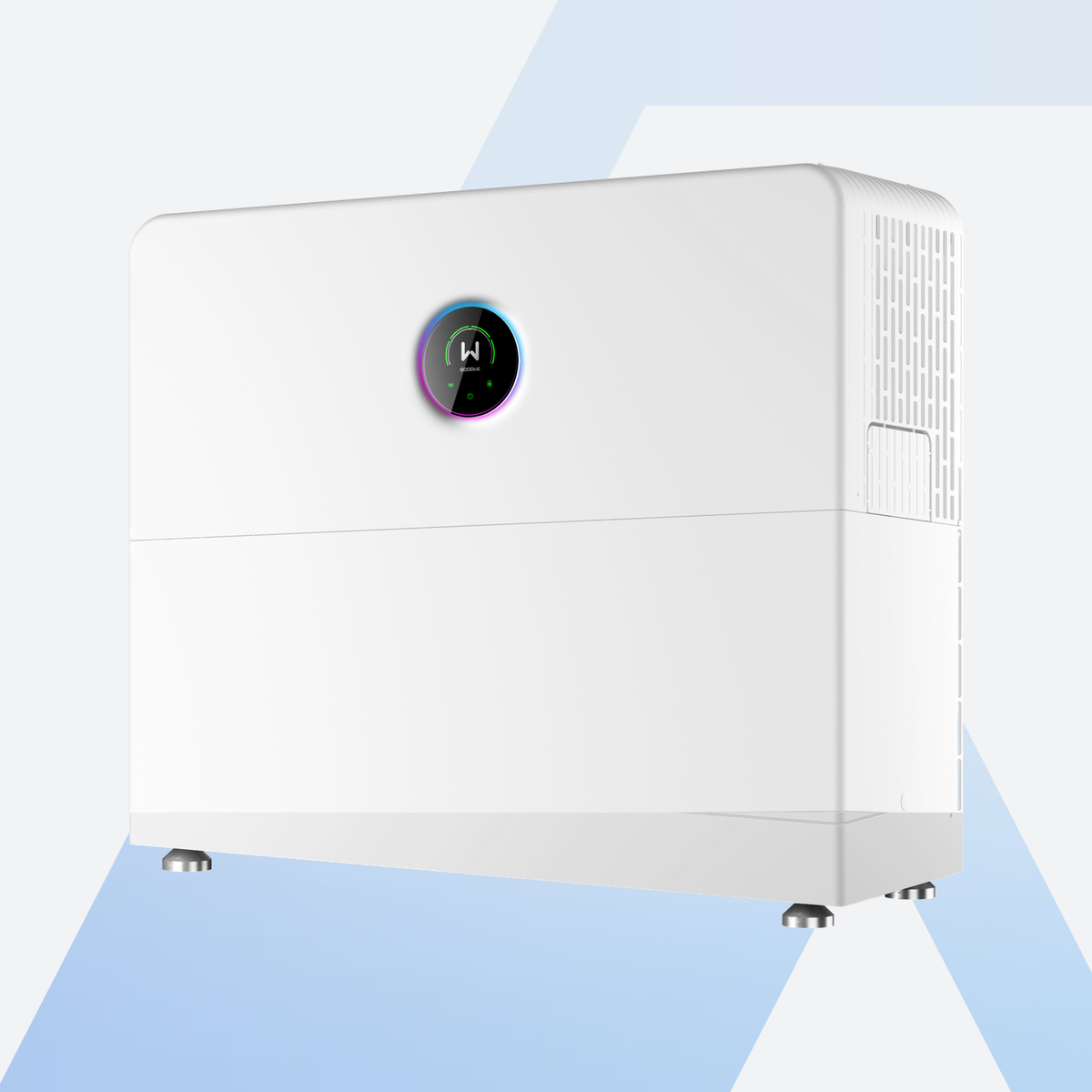 GoodWe ESA All-in-One Speichersystem 10 kW + 8 kWh, Schrägansicht von links mit Lüftungsseite