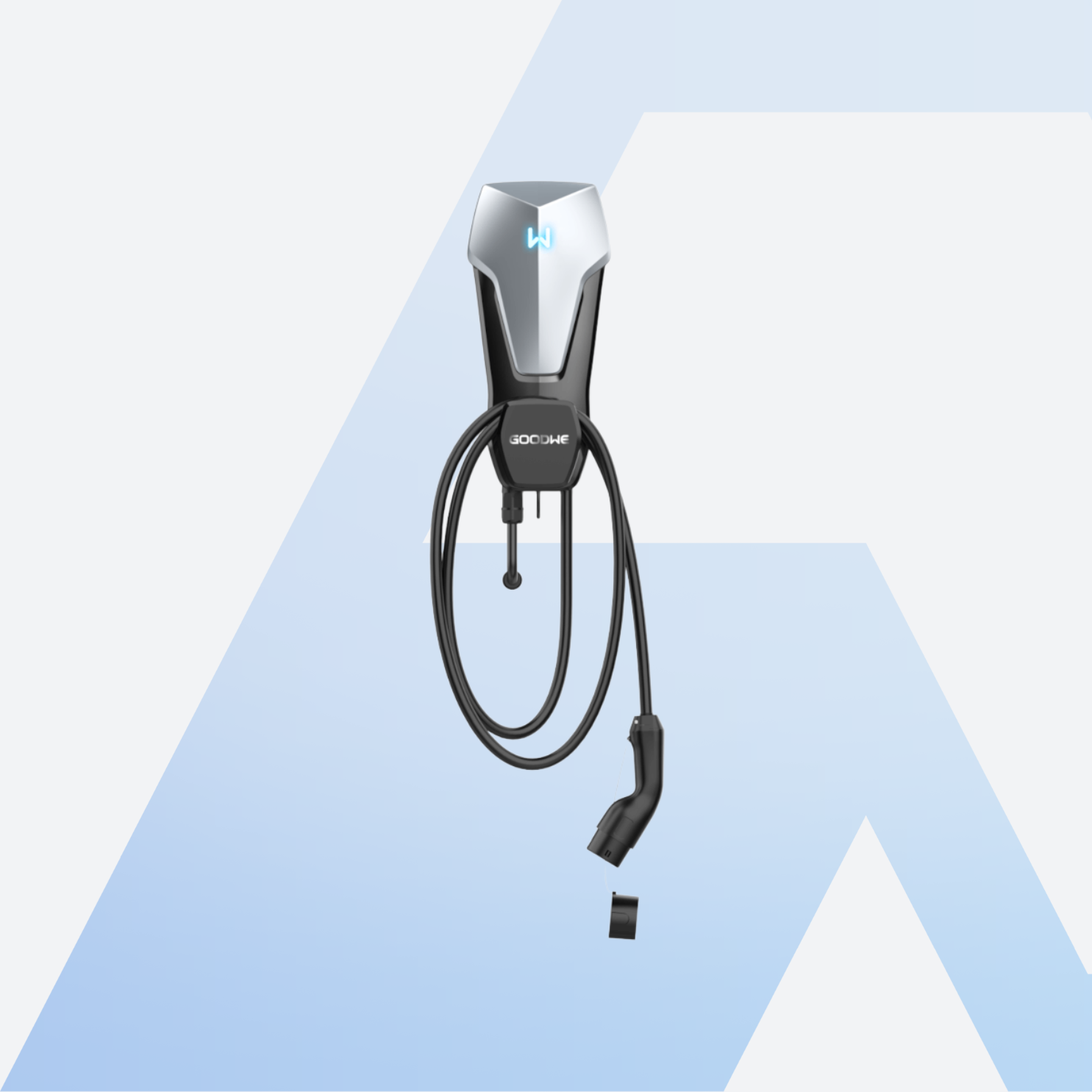 GoodWe GW22K-HCA-G2 EV Charger Wallbox 22 kW mit fest angeschlagenem Typ-2-Ladekabel