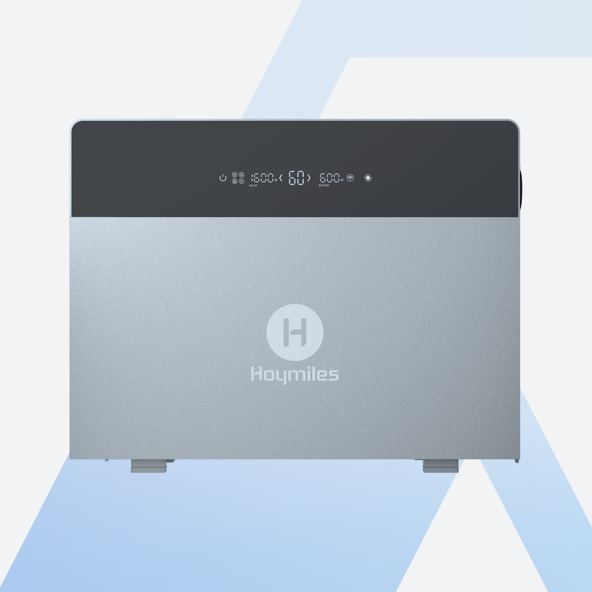 Hoymiles HiBattery 4020 AC Batteriespeicher 4,02 kWh, Vorderansicht mit Betriebsbildschirm