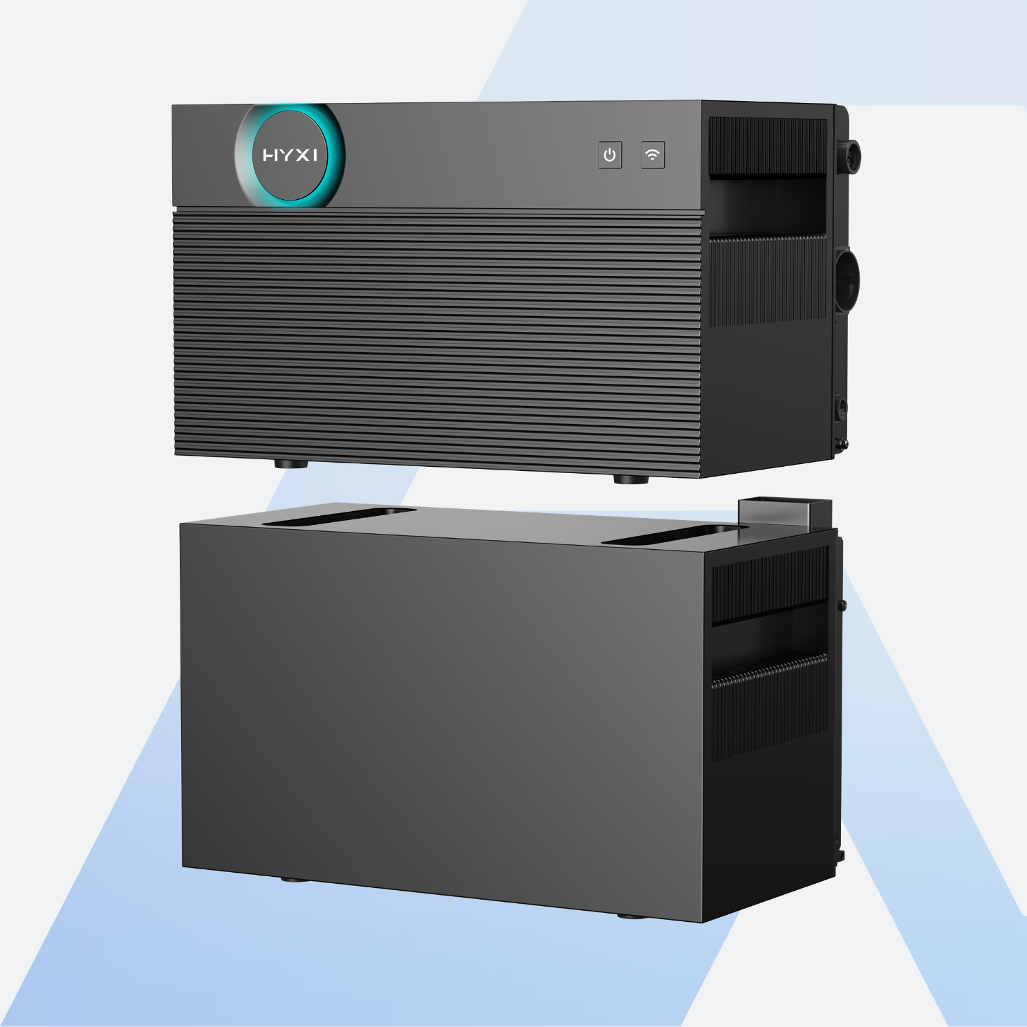 HYXI Halo AC-Balkonspeicher 6 kWh – weitere Produktansicht des gestapelten Systems