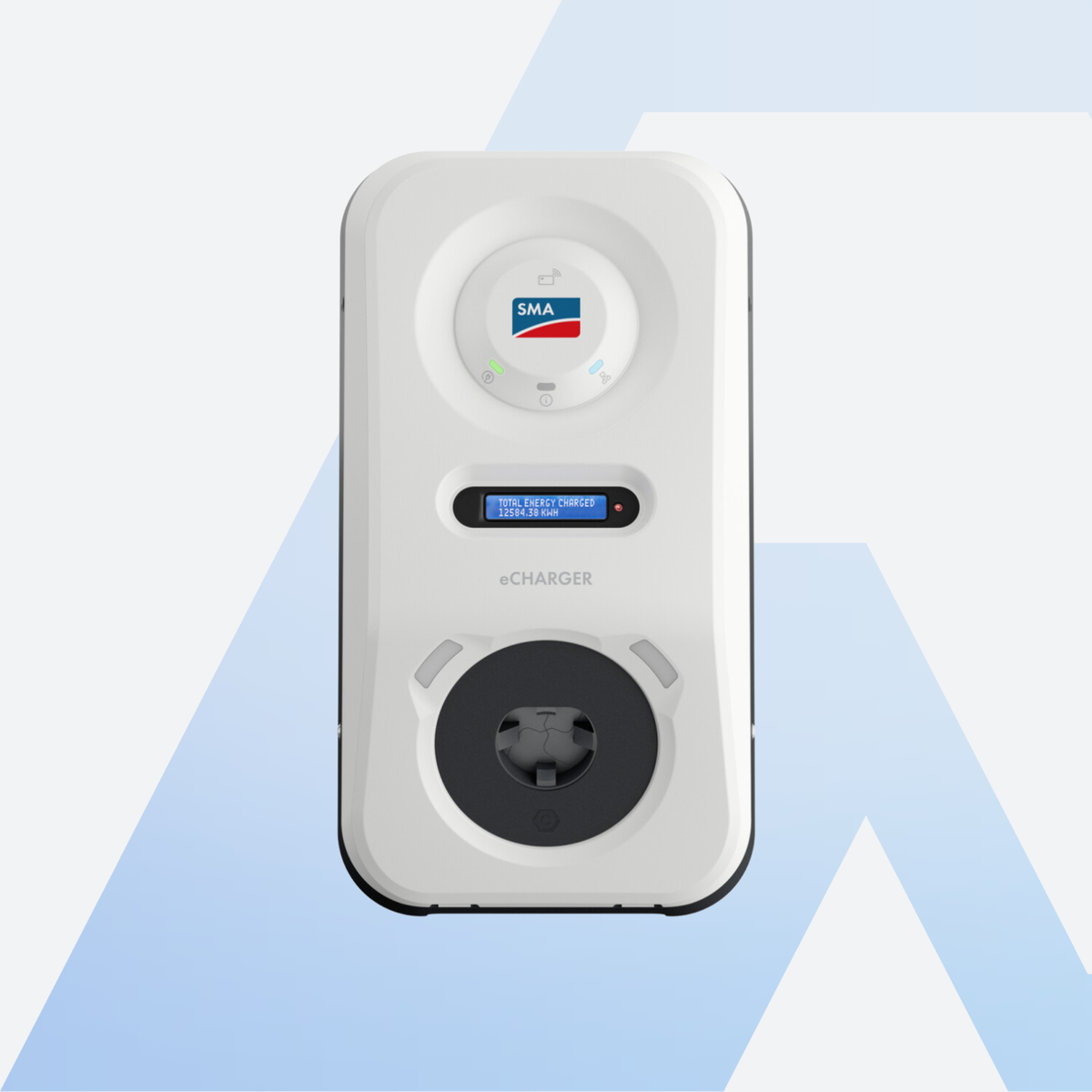SMA eCharger 22 kW Wallbox mit Typ-2-Ladebuchse, Frontansicht