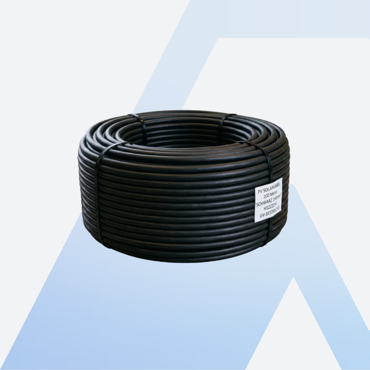 Solarkabel H1Z2Z2-K 6 mm² in Schwarz als 100-m-Ring