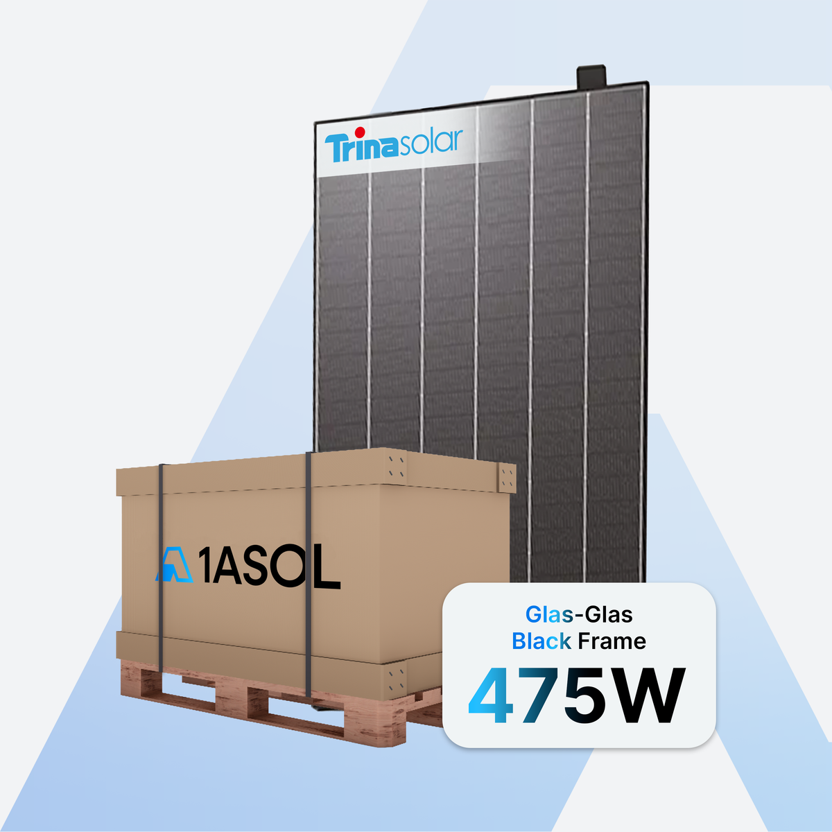 Trina Vertex S+ G3 TSM-475NEG9RP.28Z Solarmodul 475 W Glas-Glas Black Frame auf Palette mit 36 Stück