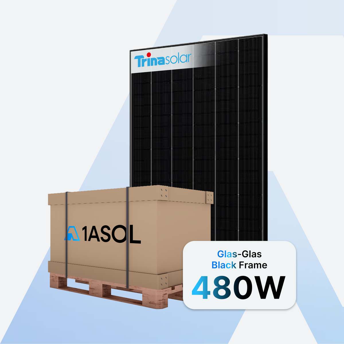 Trina Vertex S+ G3 TSM-480NEG9RP.28Z Solarmodul 480 W, Glas-Glas Black Frame, Palette mit 37 Stück