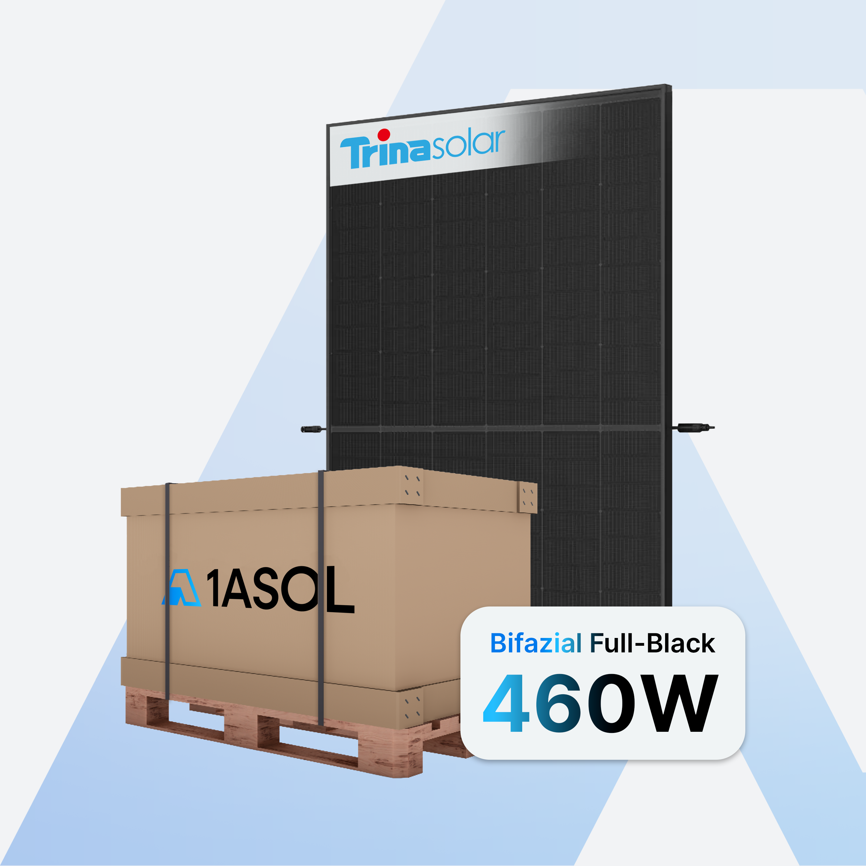 Trina Vertex S+ TSM-460NEG9R.25 Solarmodul 460 W, Glas-Glas Full Black, Palette mit 36 Stück